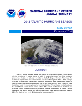 2012 Atlantic Hurricane Season