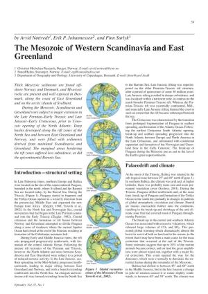 The Mesozoic of Western Scandinavia and East Greenland