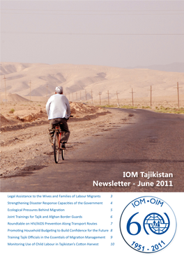 IOM Tajikistan Newsletter - June 2011