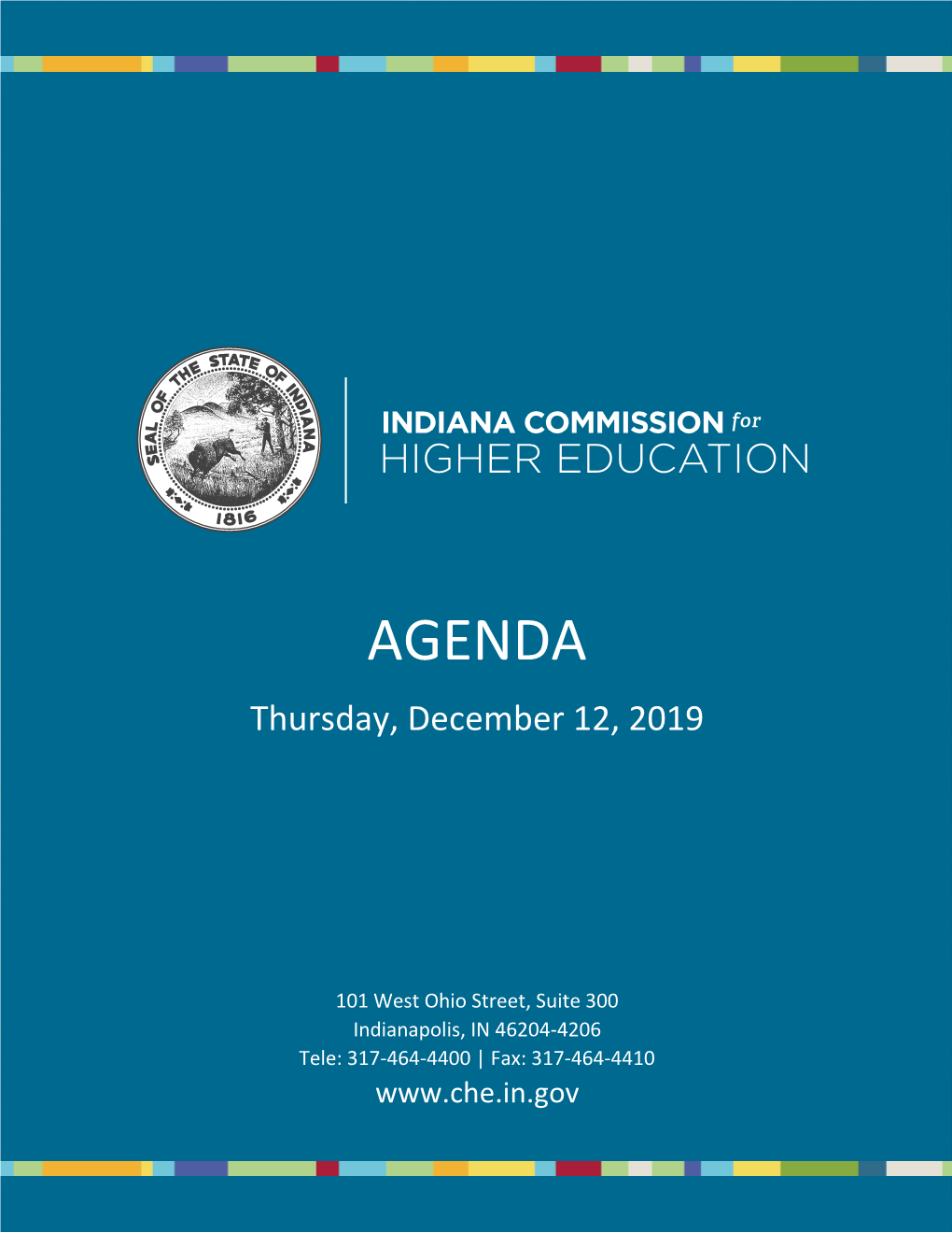 AGENDA Thursday, December 12, 2019