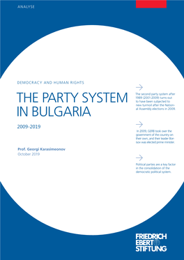 The Party System in Bulgaria