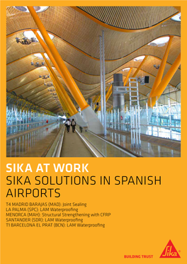 Sika Solutions in Spanish Airports