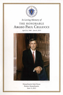 ARGEO PAUL CELLUCCI April 24, 1948 - June 8,2013