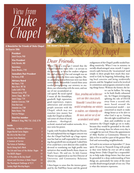 Friends of the Chapel Fall Newsletter.Pmd