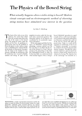 The Physics of the Bowed Siring