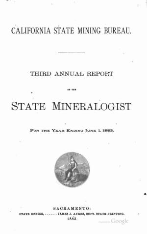 California Journal of Mines and Geology