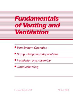 Fundamentals of Venting and Ventilation