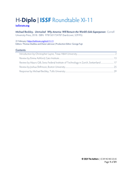 H-Diplo/ISSF Roundtable XI-11