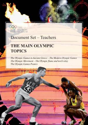 The Olympic Museum, 2Nd Edition 2007 2 the Olympic Games in Antiquity