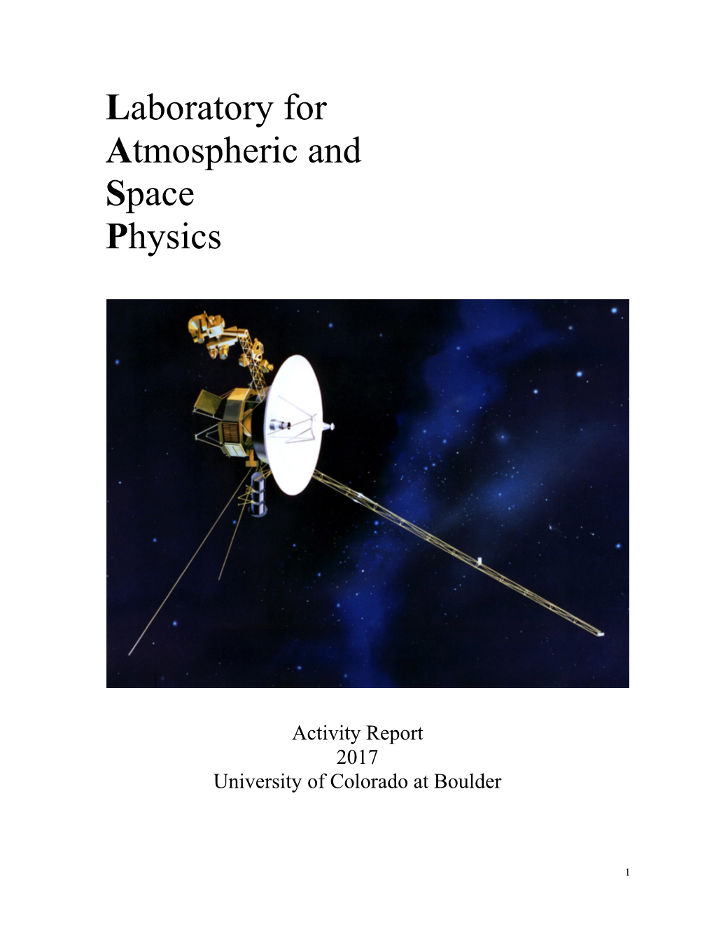 Laboratory for Atmospheric and Space Physics