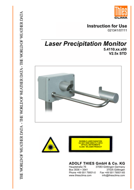 Thies Laser Precipitation Monitor