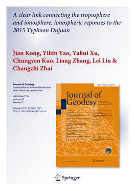 Ionospheric Reponses to the 2015 Typhoon Dujuan