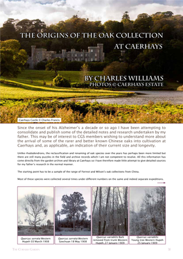 The Origins of the Oak Collection at Caerhays by Charles Williams