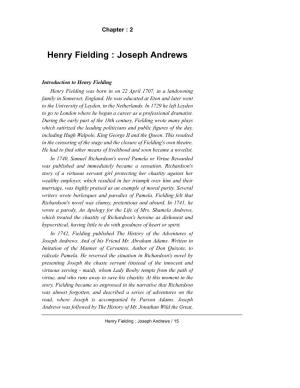 Henry Fielding : Joseph Andrews