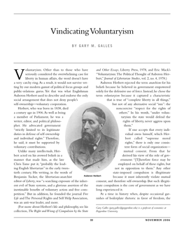 Vindicating Voluntaryism
