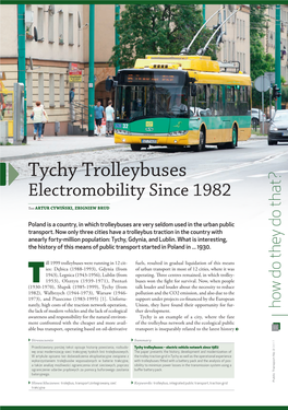 Tychy Trolleybuses Electromobility Since 1982