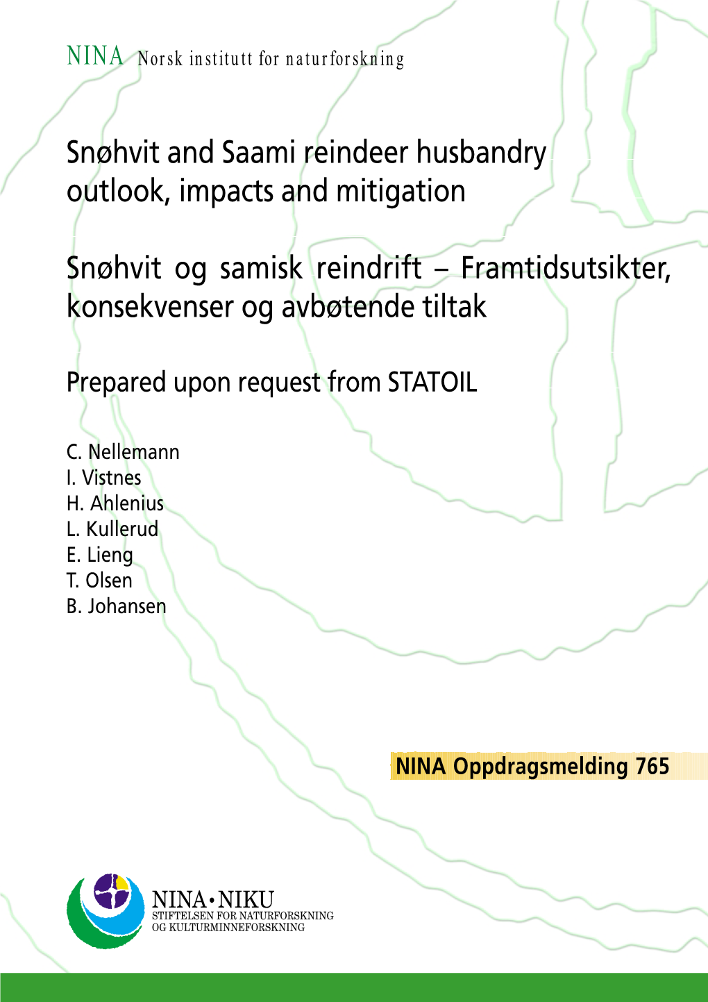 Snøhvit and Saami Reindeer Husbandry Outlook, Impacts and Mitigation