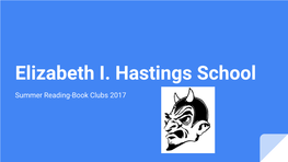 Summer Reading-Book Clubs 2017 Summer Reading Book Clubs