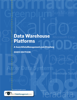 Data Warehouse Platforms a Searchdatamanagement.Com Directory