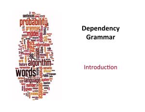 Dependency Grammar