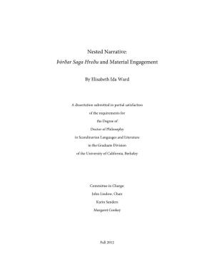 Nested Narrative: Þórðar Saga Hreðu and Material Engagement