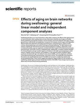 Effects of Aging on Brain Networks During Swallowing