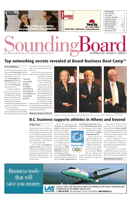 Top Networking Secrets Revealed at Board Business Boot Camp™