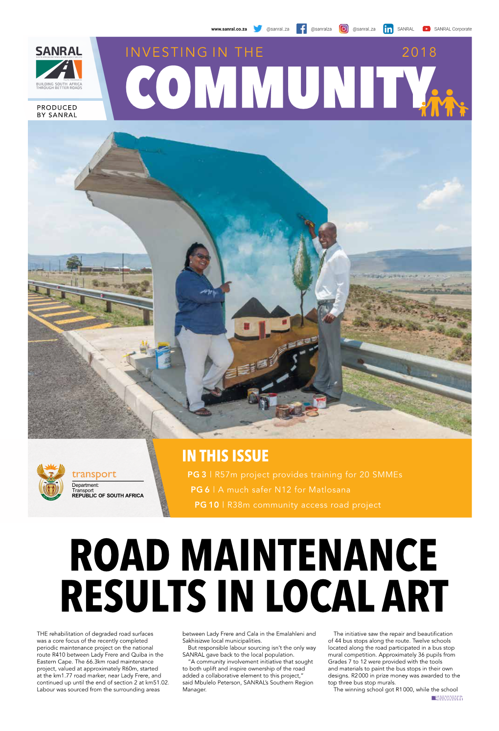 View the Latest Sanral – Investing in Community Publication Here