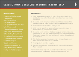 Classic Tomato Bruschetta with Strachiatella