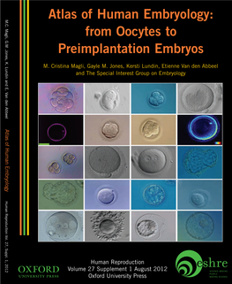 Atlas of Human Embryology: from Oocytes to Preimplantation Embryos