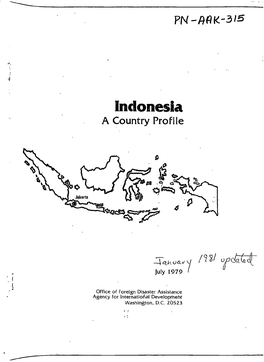Indonesia a Country Profile