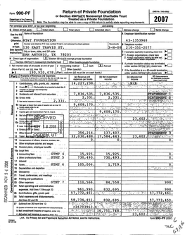 Form 990-PF Return of Private Foundation