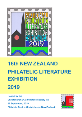16Th NEW ZEALAND PHILATELIC LITERATURE EXHIBITION 2019