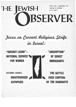 The Jewish Observer