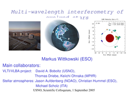Multi-Wavelength Interferometry of Evolved Stars