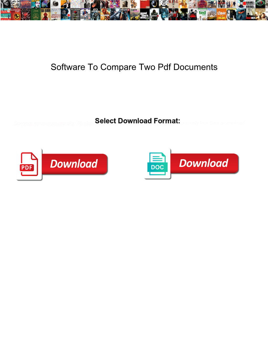 Software to Compare Two Pdf Documents