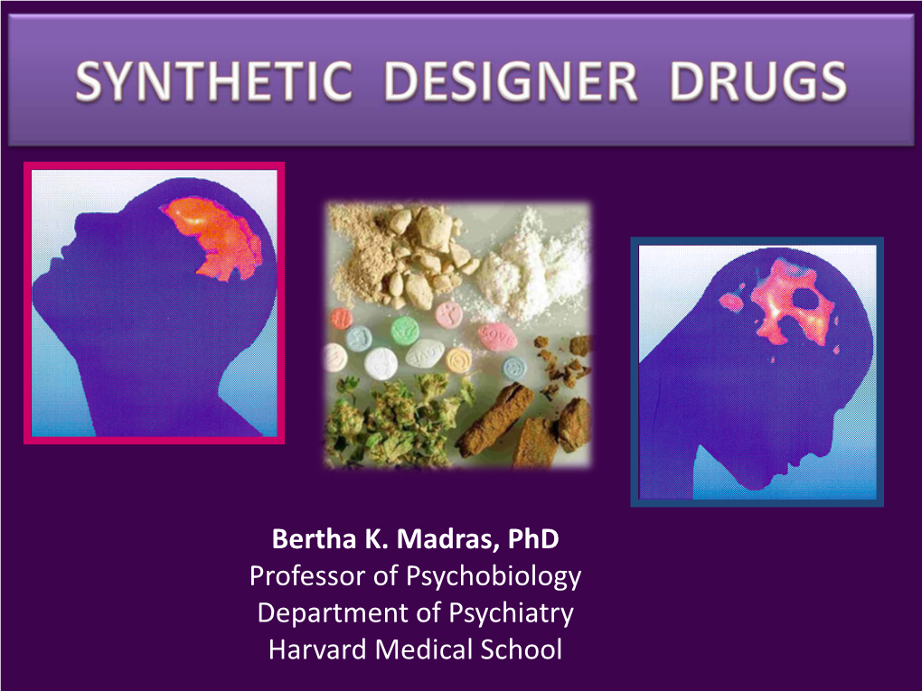 Synthetic Designer Drugs Presentation