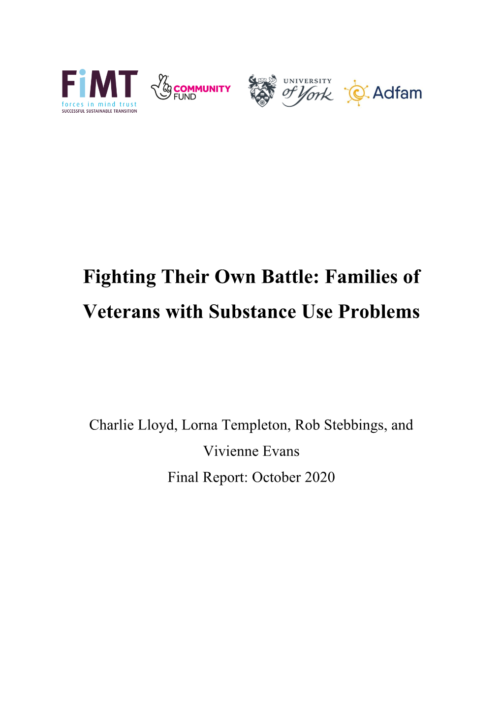 Families of Veterans with Substance Use Problems