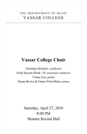 Vassar College Choir