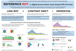 REFERENCE ROT : a Digital Preservation Issue Beyond ﬁle Formats