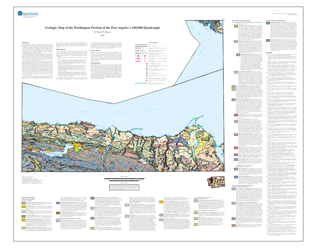 Open File Report 2003-6, Geologic Map of the Washington Portion Of