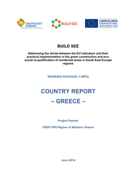 Country Report on Conditions for Green and Sustainable Building Greece