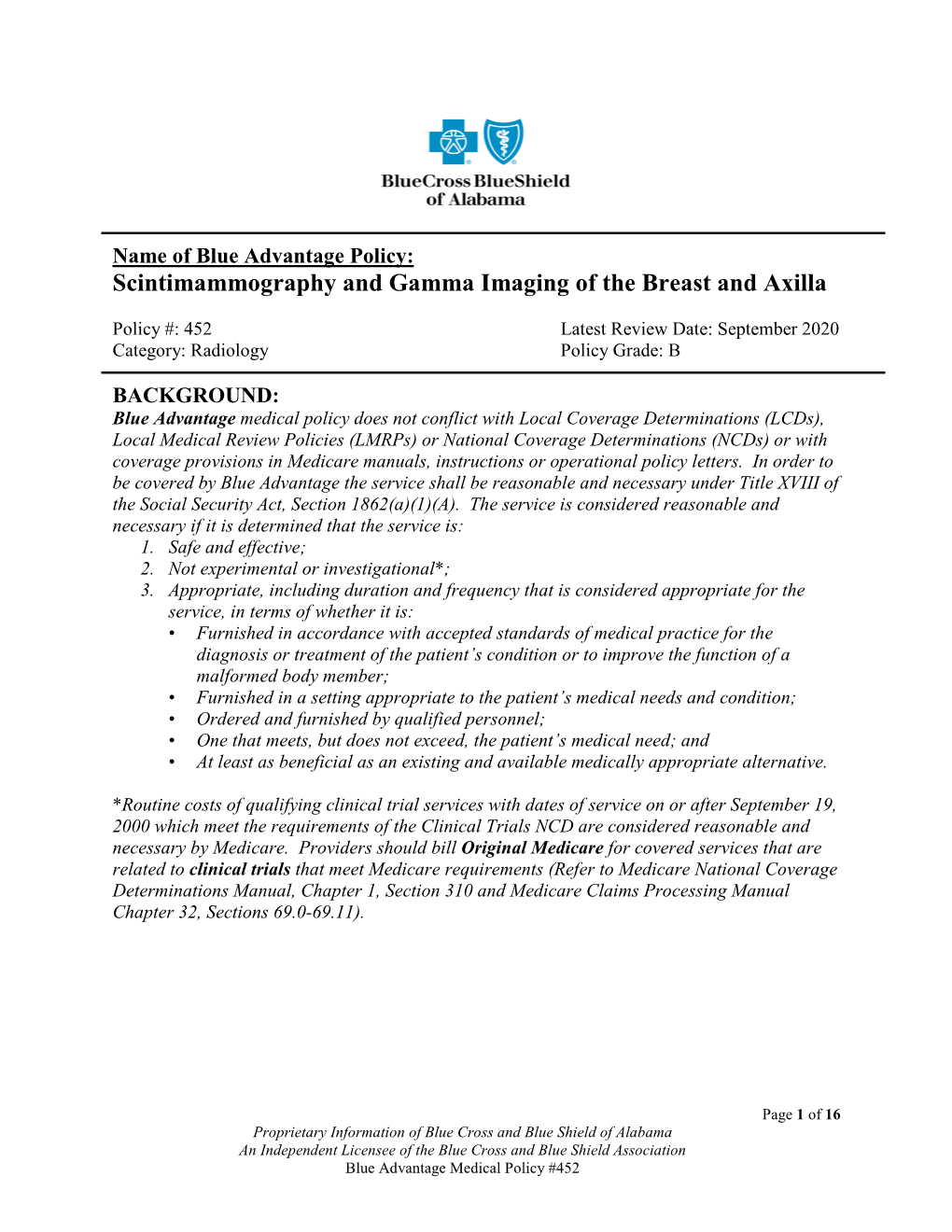 Scintimammography and Gamma Imaging of the Breast and Axilla