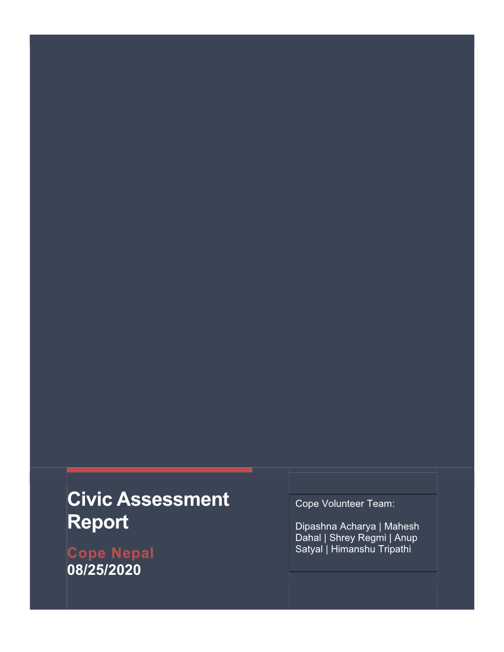 Civic Assessment Report