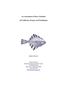 An Assessment of Starry Flounder Off California, Oregon, and Washington
