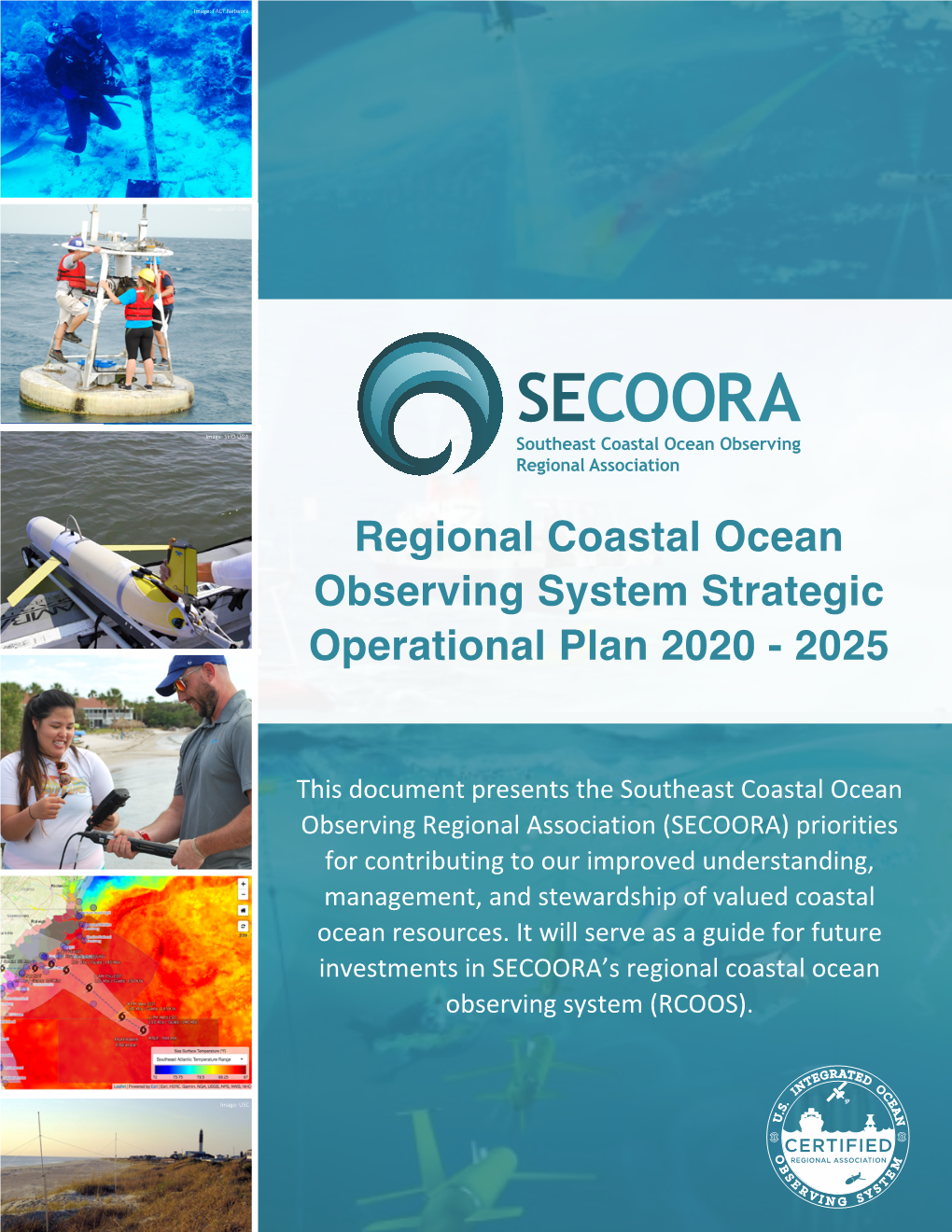 Regional Coastal Ocean Observing System Strategic Operational Plan 2020 - 2025