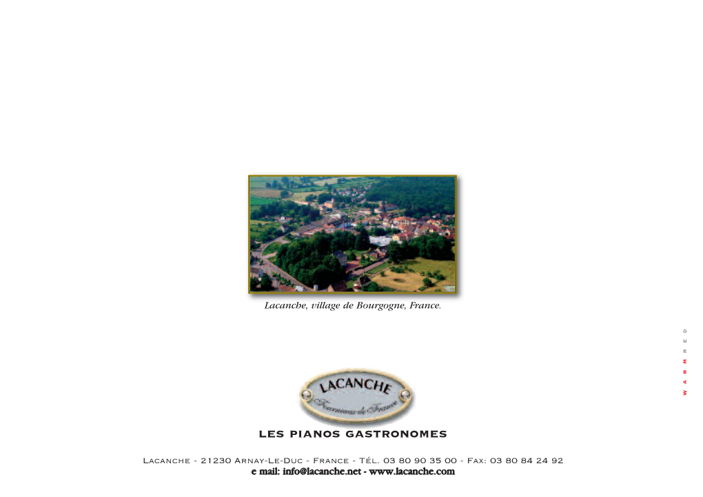 Brochure Lacanche France