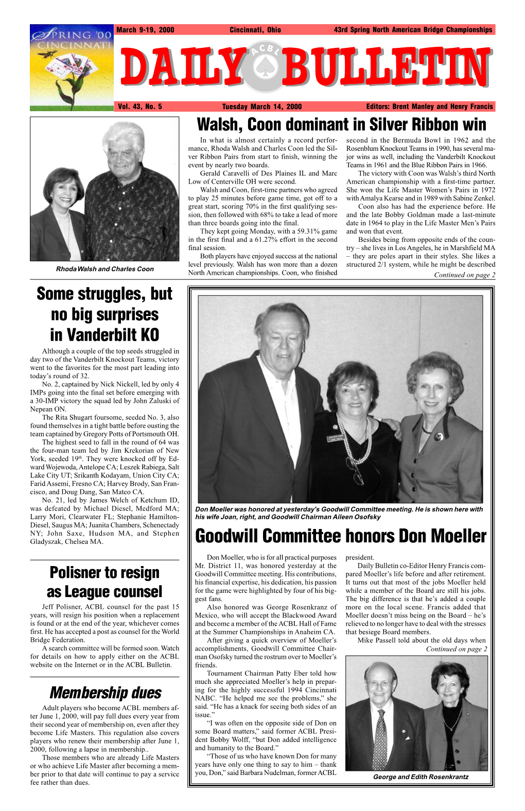 Goodwill Committee Honors Don Moeller