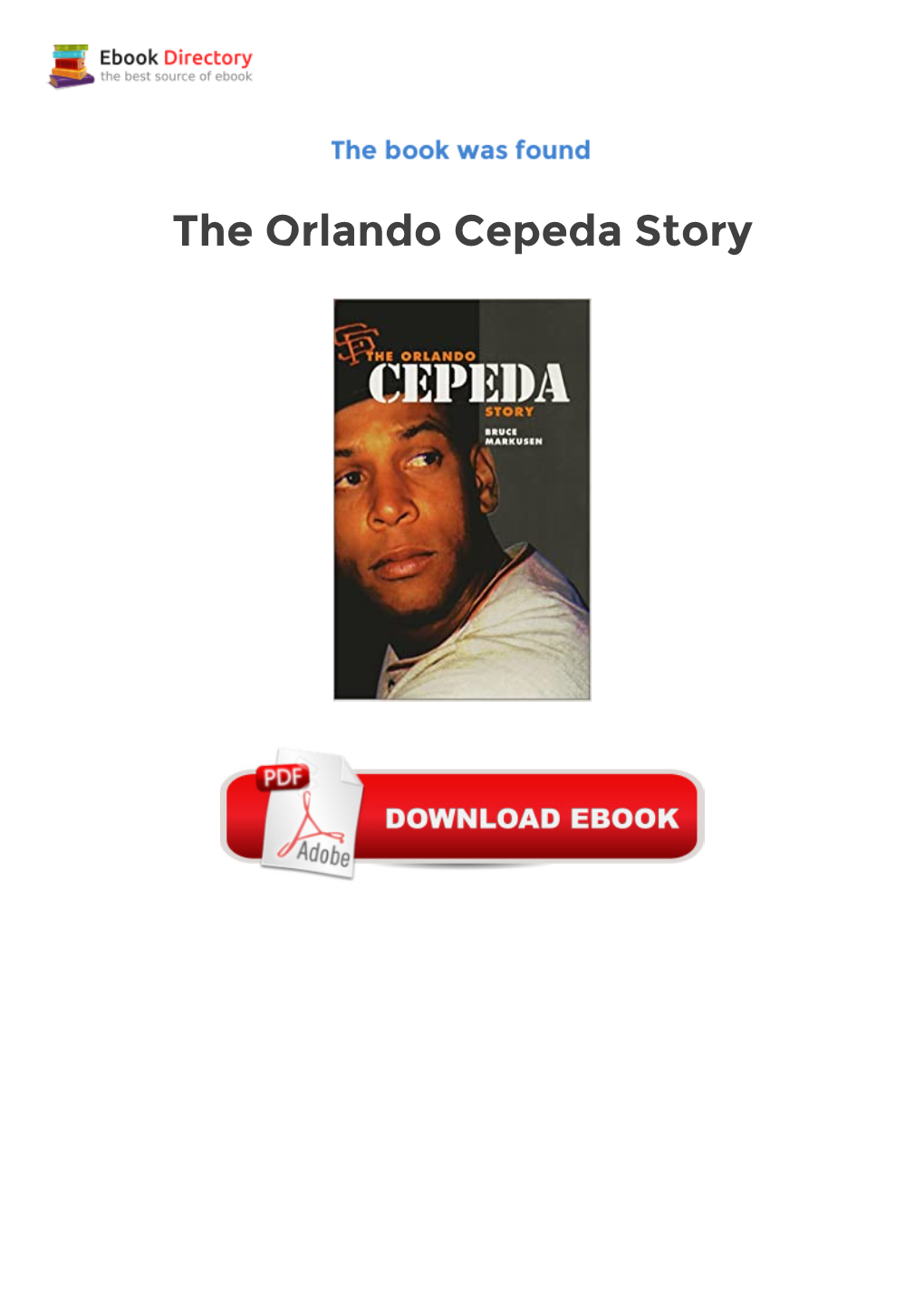 Ebook the Orlando Cepeda Story Freeware