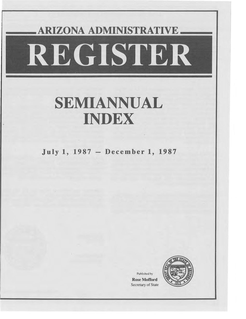 Semiannual Index